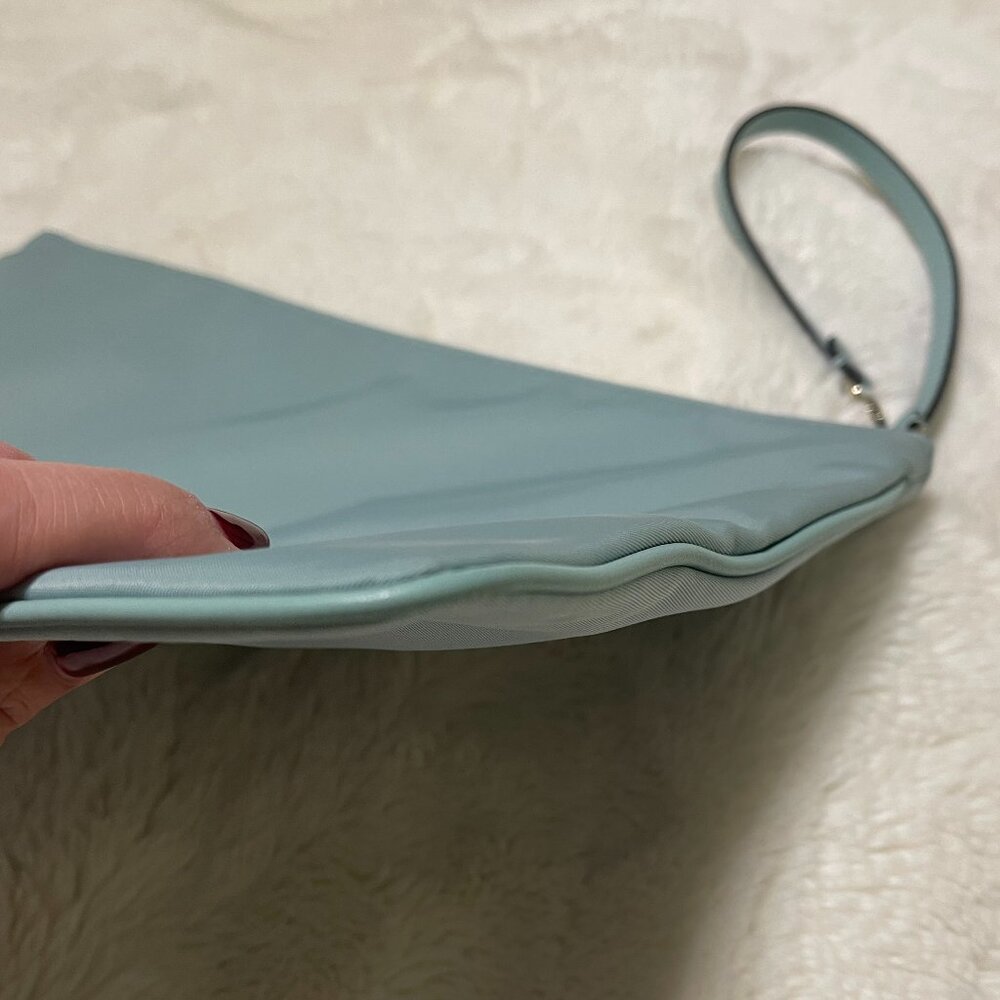KATE SPADE NEW YORK LARGE NYLON TEAL WRISTLET - Picture 6 of 9